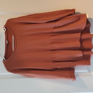 Loft peplum sweatshirt size L